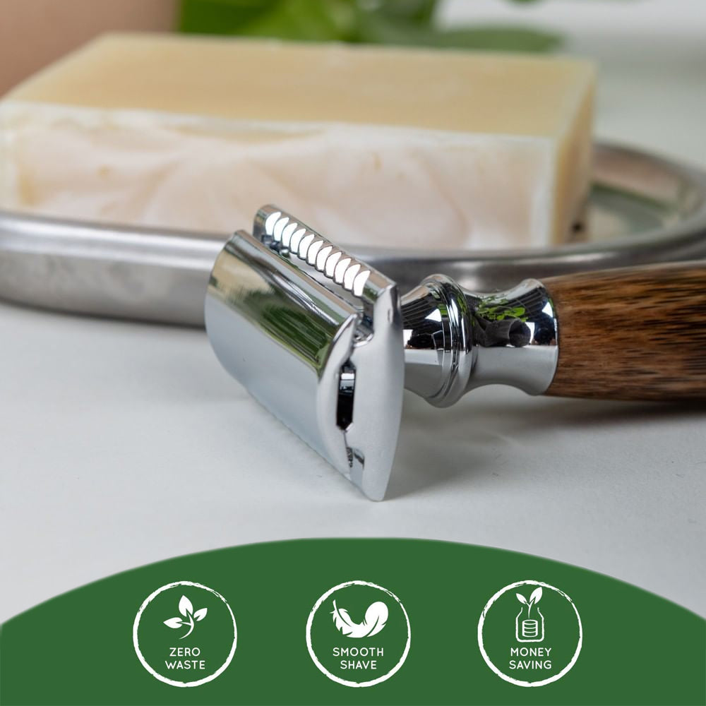 Manual Bamboo Safety Razor Eco Friendly Shaving