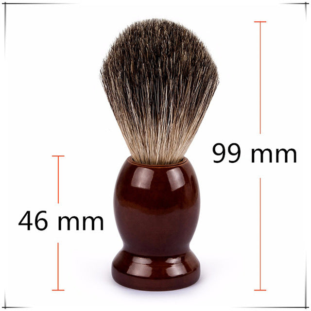 Brown Wooden Handle Shaving Brush