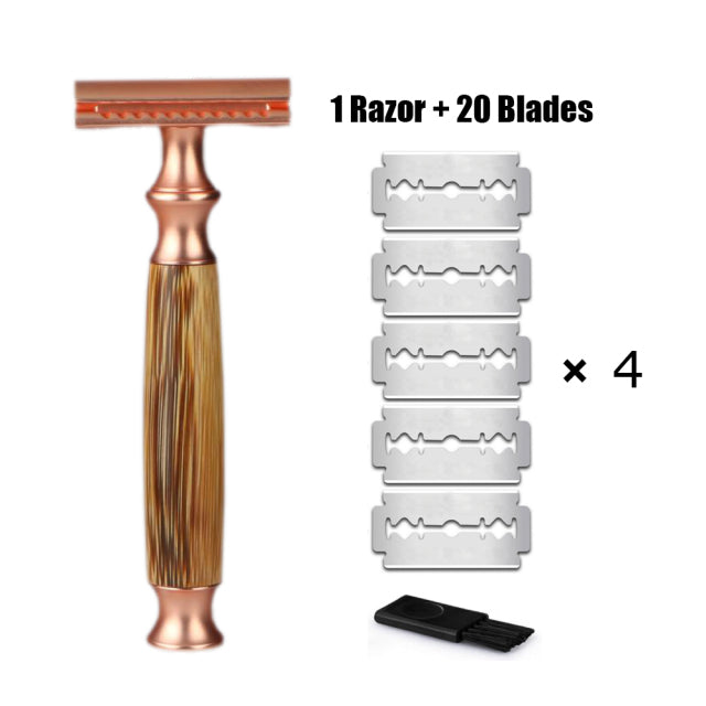 Manual Bamboo Safety Razor Eco Friendly Shaving