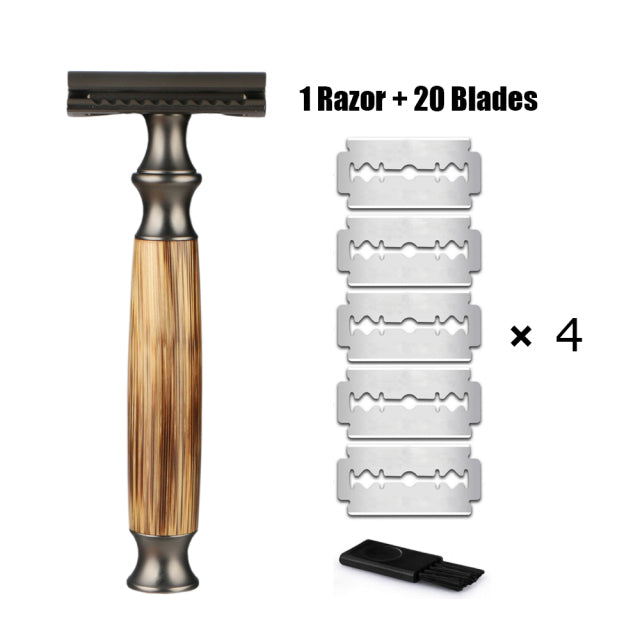 Manual Bamboo Safety Razor Eco Friendly Shaving