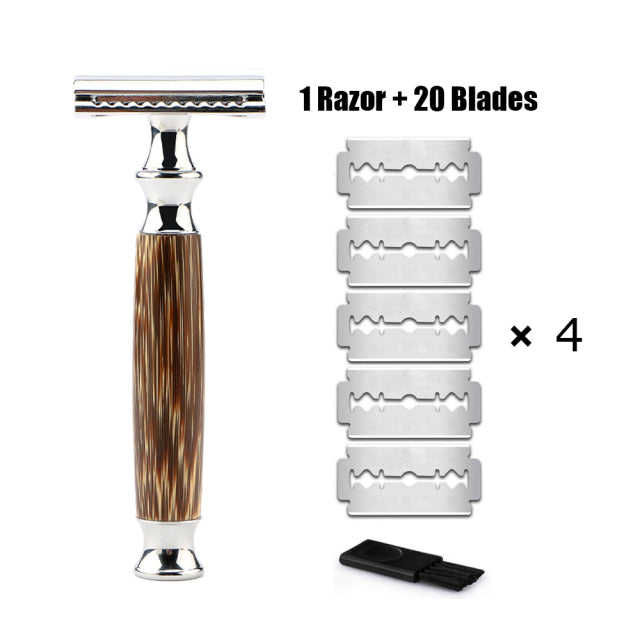 Manual Bamboo Safety Razor Eco Friendly Shaving